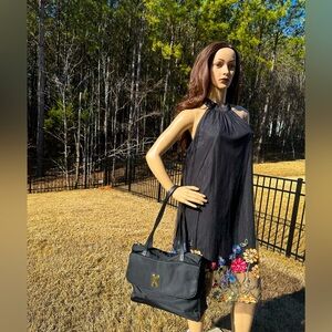 Vintage Paloma Picasso of Italy Black Shoulder Bag (EUC)